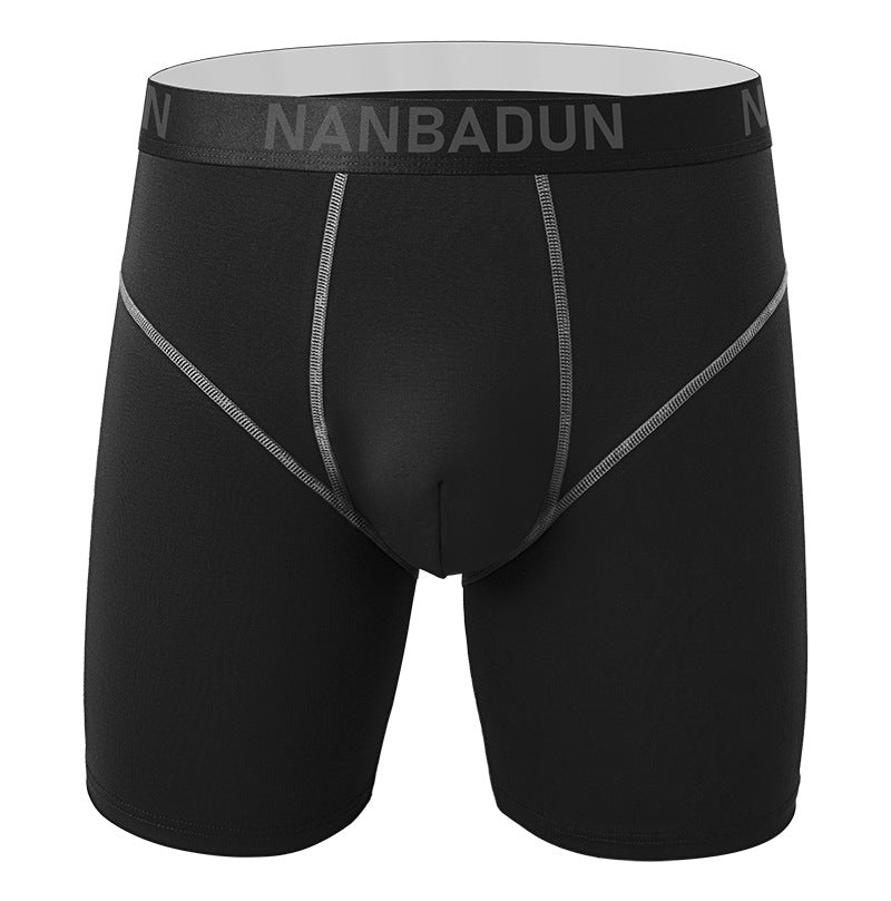 Men's Modal Sports Boxer Briefs – Mid-Waist Breathable 6 Colours