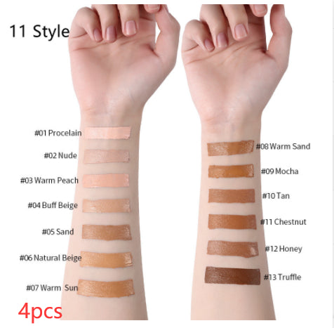 Oil-Control Liquid Foundation & Concealer – 13 Shades, Multi-Pack