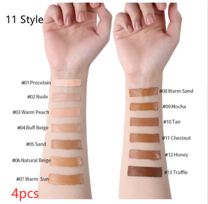 Oil-Control Liquid Foundation & Concealer – 13 Shades, Multi-Pack