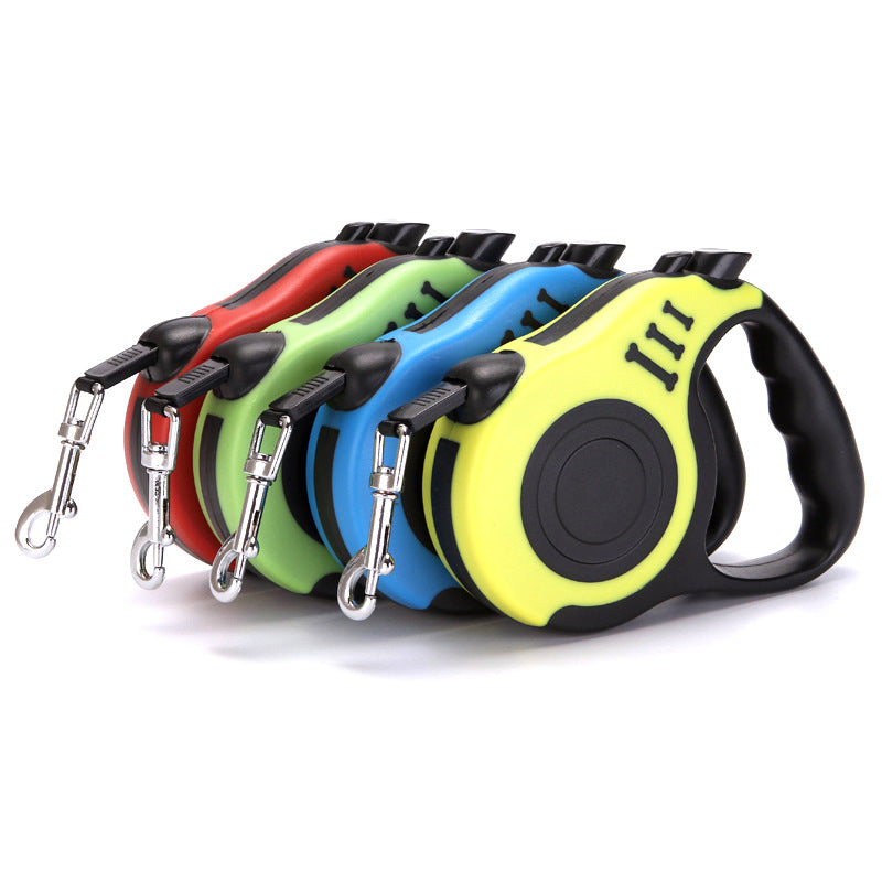 Retractable Dog Lead – One-Touch Brake & Lock | 7 Colours | 3m & 5m