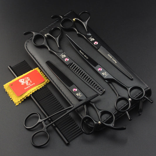 Professional Pet Grooming Scissors Set | 6-Piece