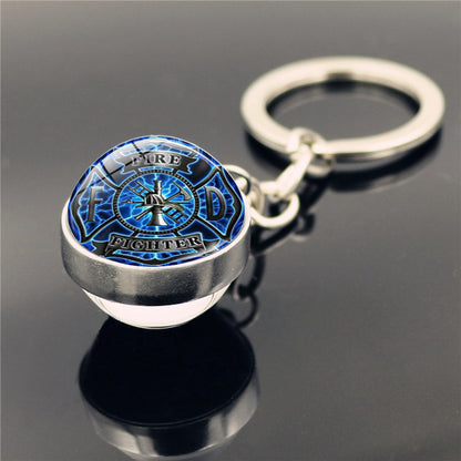 Double-Sided Gem Keychain | Zinc Alloy Crystal Charm | 8 Designs
