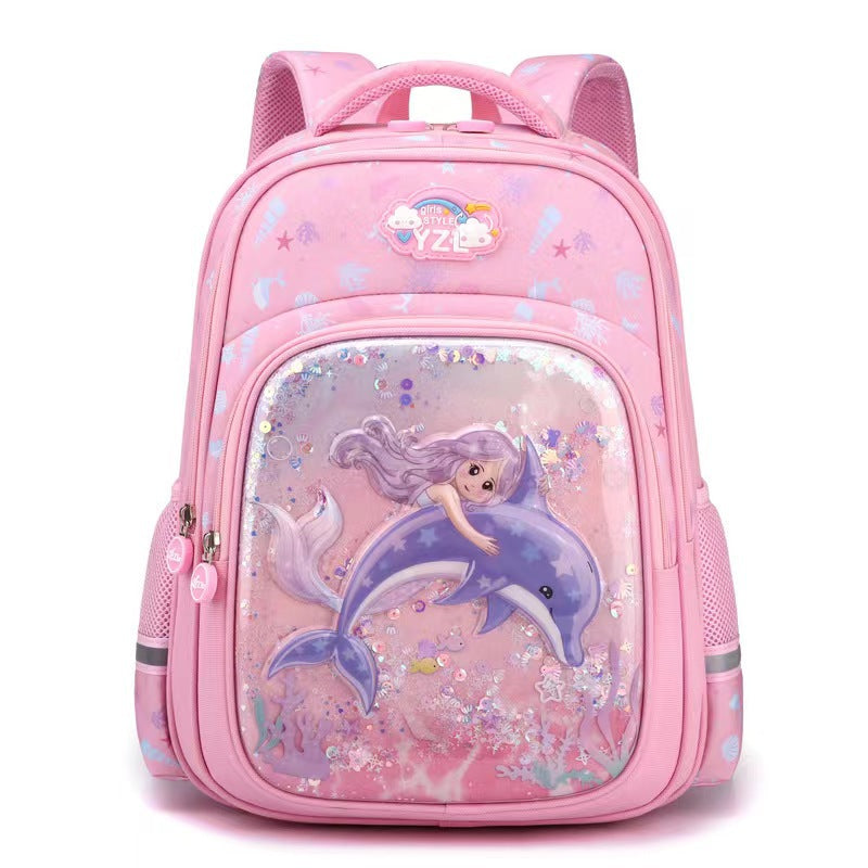Mermaid Children's Waterproof School Backpack – Ergonomic Kids Bag