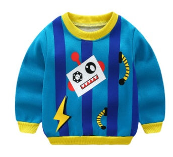Children's Cartoon Print Sweatshirt | 10 Designs | Kids Top