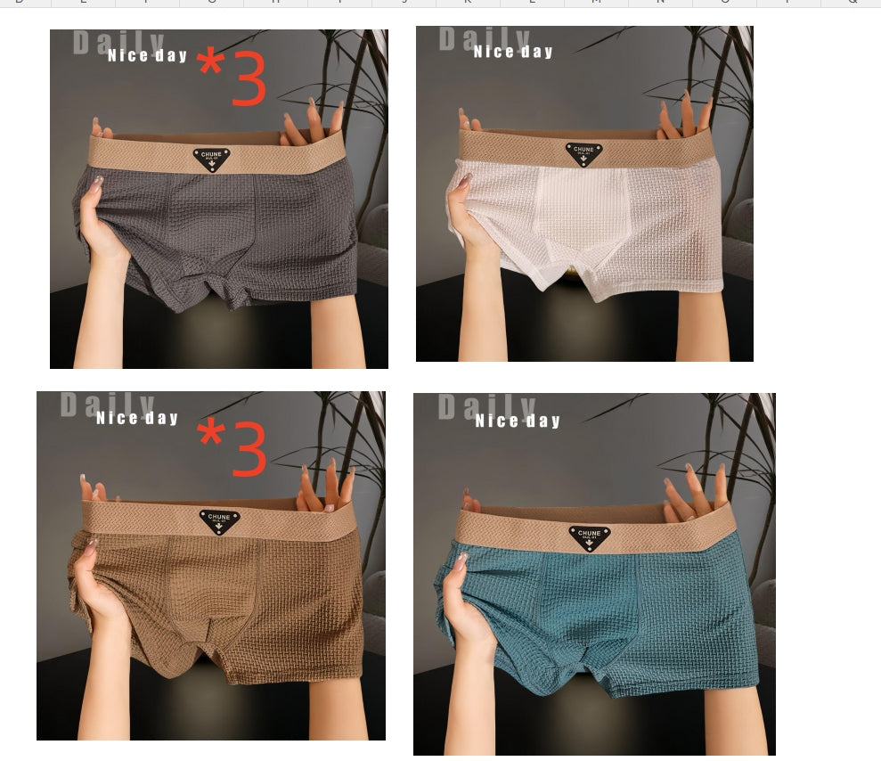 Men's Nylon Sport Boxer Briefs | 6 Colours | L–4XL