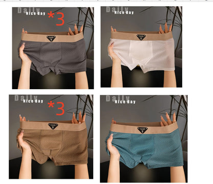 Men's Nylon Sport Boxer Briefs | 6 Colours | L–4XL