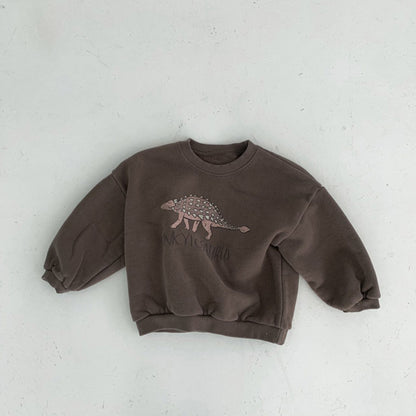Children's Plush Fleece Cartoon Pullover Sweatshirt | Toddler Winter Top