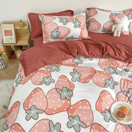Printed Polyester Bedding Set 3 or 4 Piece | 10 Designs 5 Sizes