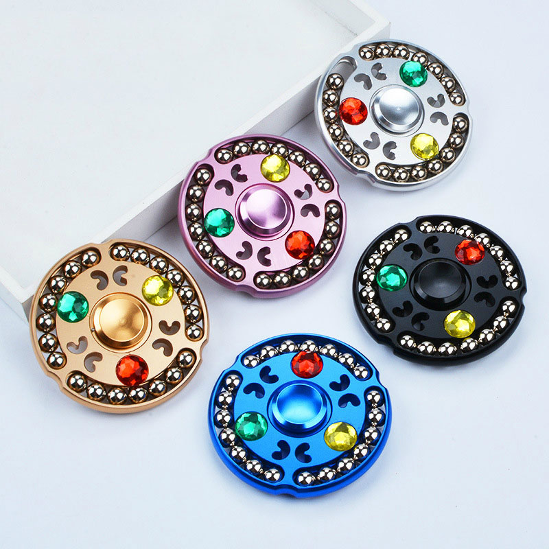 Lotus Steel Ball Fingertip Spinner | Aluminium Alloy Fidget Toy