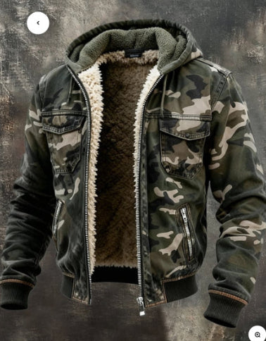 Men's Fleece-Lined Thick Hooded Jacket | S–5XL