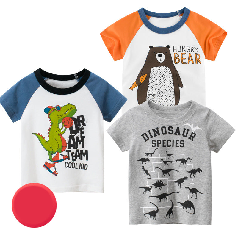 Children's Animal Print Short Sleeve T-Shirt | Soft, Unisex Summer Top