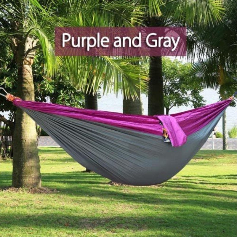 210T Parachute Nylon Camping Hammock – 270×140cm Lightweight Portable Hammock 30+ Colours