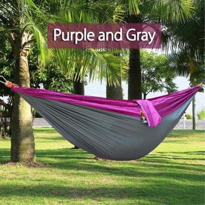210T Parachute Nylon Camping Hammock – 270×140cm Lightweight Portable Hammock 30+ Colours