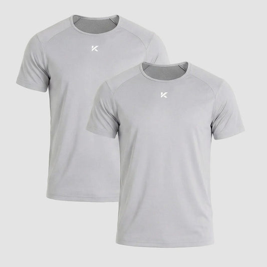 Men's Pro Sauna Sweat Shirt 2-Pack Bone - Workout Top for Weight Loss S-4XL
