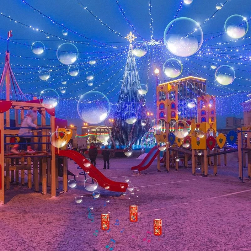 Fireworks Bubble Machine with Lights & Music - Kids Bubble Toy