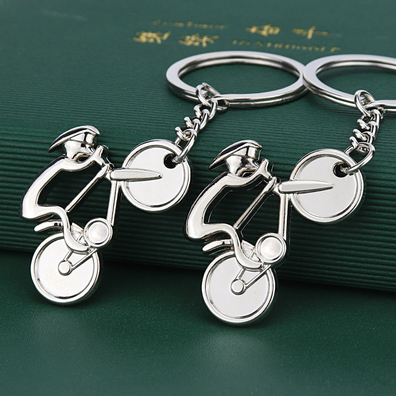 Mini Bicycle Zinc Alloy Keychain | Cycling Charm & Souvenir | JP Collections