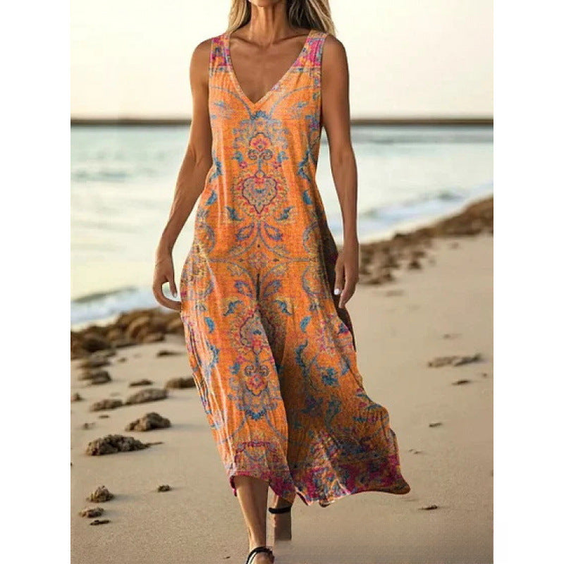 Women's 3D Print A-Line Flared Dress | Artistic Retro