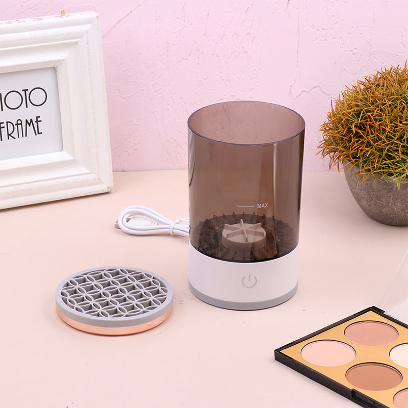 Electric Makeup Brush Cleaner — USB Rechargeable Automatic Brush Spinner & Dryer
