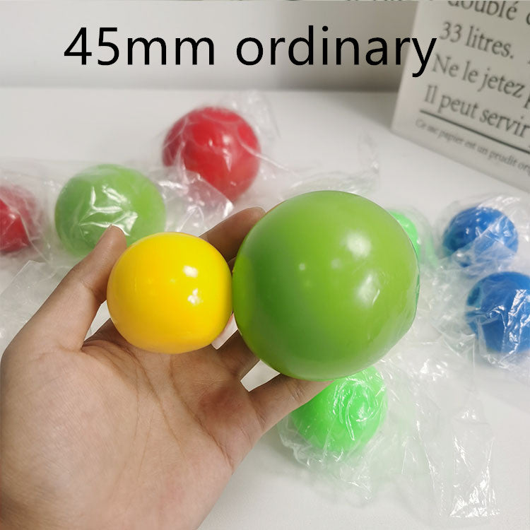 Sticky Wall Ball Stress Relief Toy - Glow Squish Ball for Kids and Adults