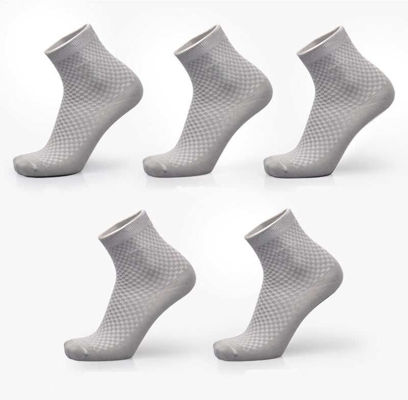 Men's Bamboo Fibre Business Socks – 5 Colours, Multi-Pack