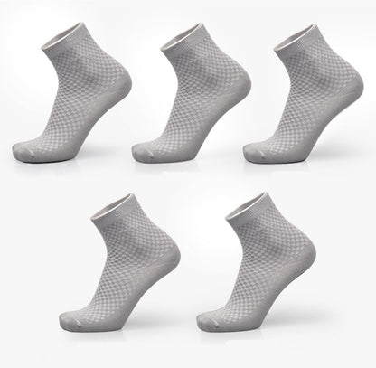 Men's Bamboo Fibre Business Socks – 5 Colours, Multi-Pack