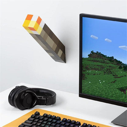 Pixel Game Torch LED Night Light | USB Rechargeable Kids Room Decor