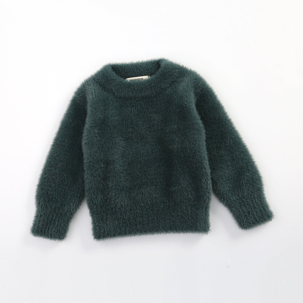 Girls Fluffy Pullover Sweatshirt – Soft Plush Top