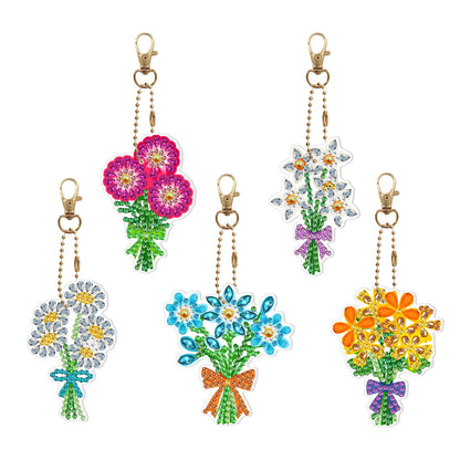 5D Diamond Painting Keychain Kit | DIY Craft Gift