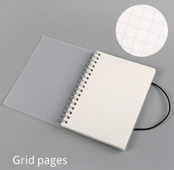 Clear Cover Spiral Notebook | 100gsm Cream Paper | A5 & A6 | 6 Styles