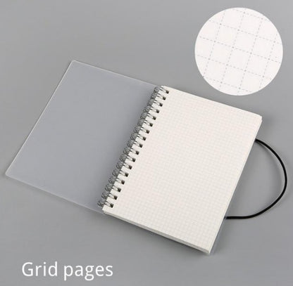 Clear Cover Spiral Notebook | 100gsm Cream Paper | A5 & A6 | 6 Styles