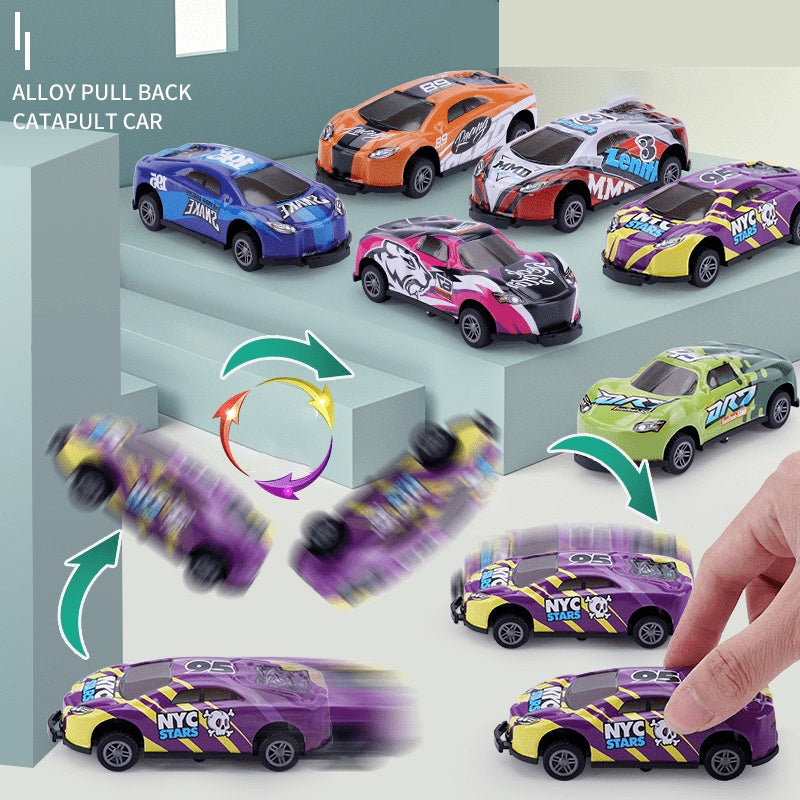 Alloy Pull-Back Flip Stunt Racing Cars - Kids Toy Car Set