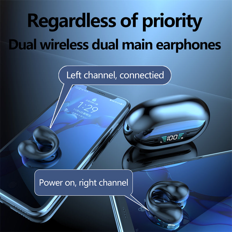 Open-Ear Clip Wireless Earphones Bluetooth 5.3