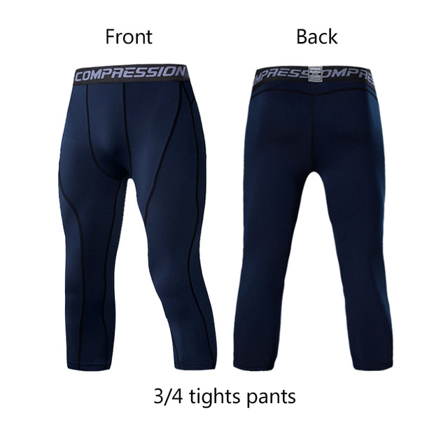 Men's Compression Pants – Sports Leggings, Multiple Colours, S–3XL