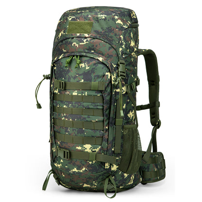 50L Mountaineering Backpack – Large Capacity Hiking & Camping Rucksack Khaki, Army Green, Camouflage & Black