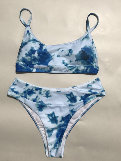 Women's High-Waist Bikini Swimsuit – Quick-Dry & Backless