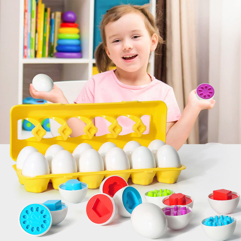 Montessori Egg Shape Matching Toy - Educational Sorting Game for Kids