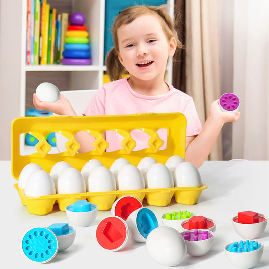 Montessori Egg Shape Matching Toy - Educational Sorting Game for Kids