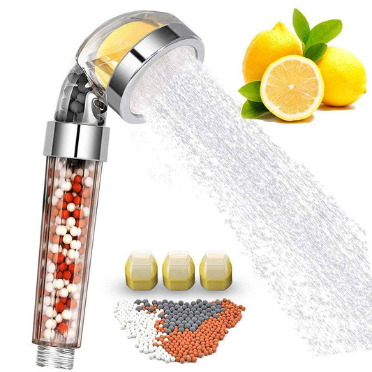 Vitamin C Aromatherapy Shower Head – High Pressure Filtered Shower with Lemon Scent