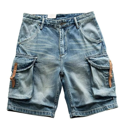 Men's Denim Shorts | Cotton Cropped Jean Shorts M-3XL