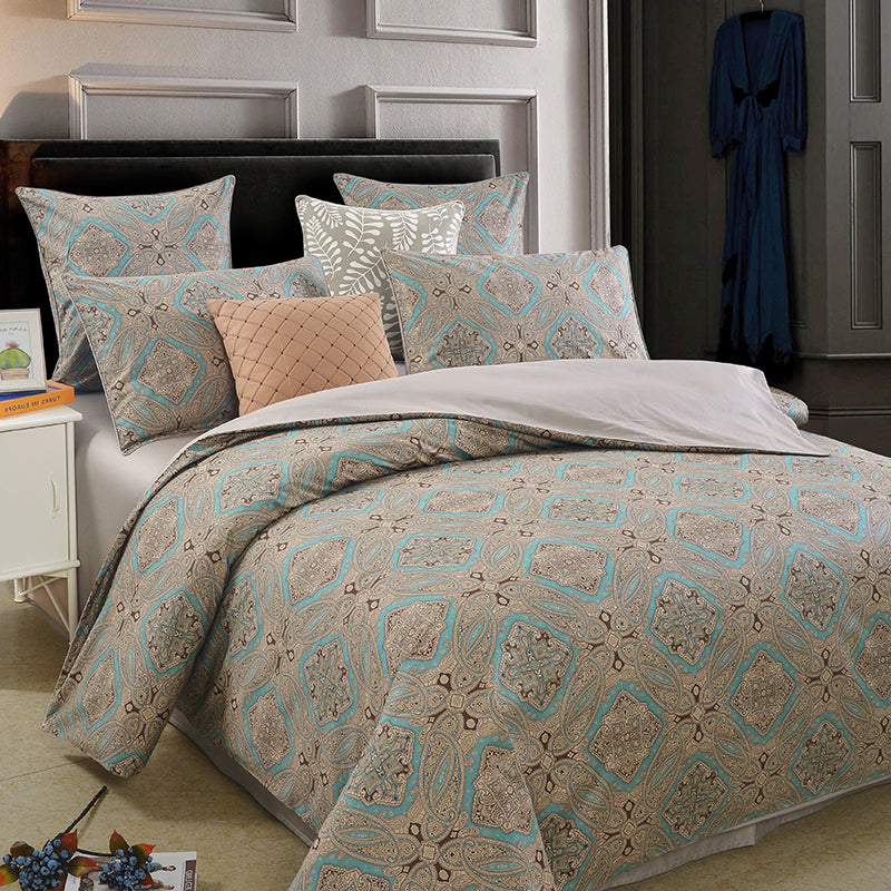 100% Cotton Printed Duvet Cover – 10 Designs, 4 Sizes
