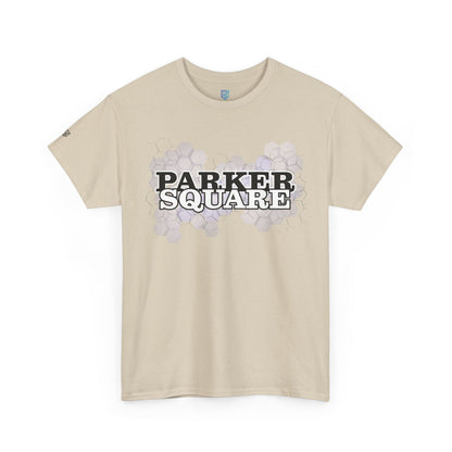 Parker Square T‑Shirt — Retro Campus Logo Tee