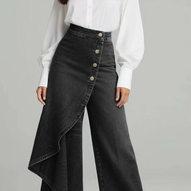 Women's Ultra-Low Rise Straight-Leg Washed Jeans - 4 Colours, S-2XL