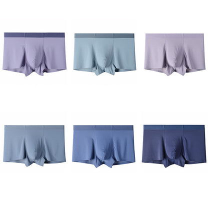 Men's Seamless Modal Boxer Briefs – Ultra-Thin Breathable Mid-Waist Underwear