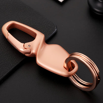 Metal Waist Clip Car Keyring | Black, Chrome & Gold