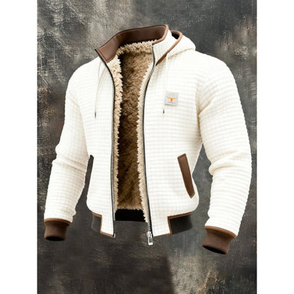 Men's Extra-Thick Plaid Hooded Jacket | Fleece-Lined Winter Coat S–4XL