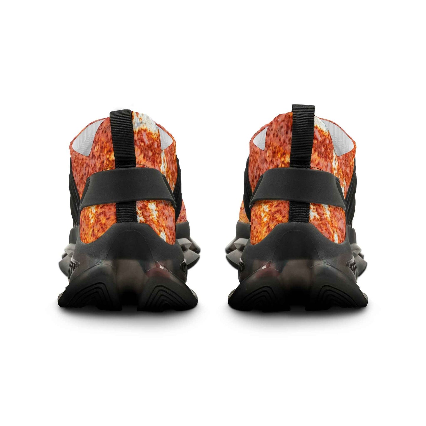 Men's Pizza Print Mesh Sneakers – Novelty Athletic Shoes
