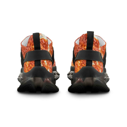 Men's Pizza Print Mesh Sneakers – Novelty Athletic Shoes