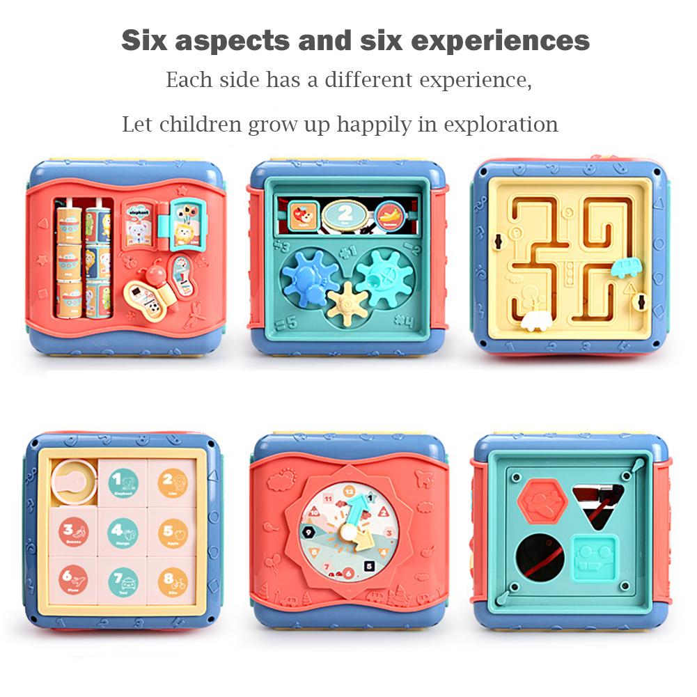 6-Sided Montessori Activity Cube – 8-in-1 Toddler Toy