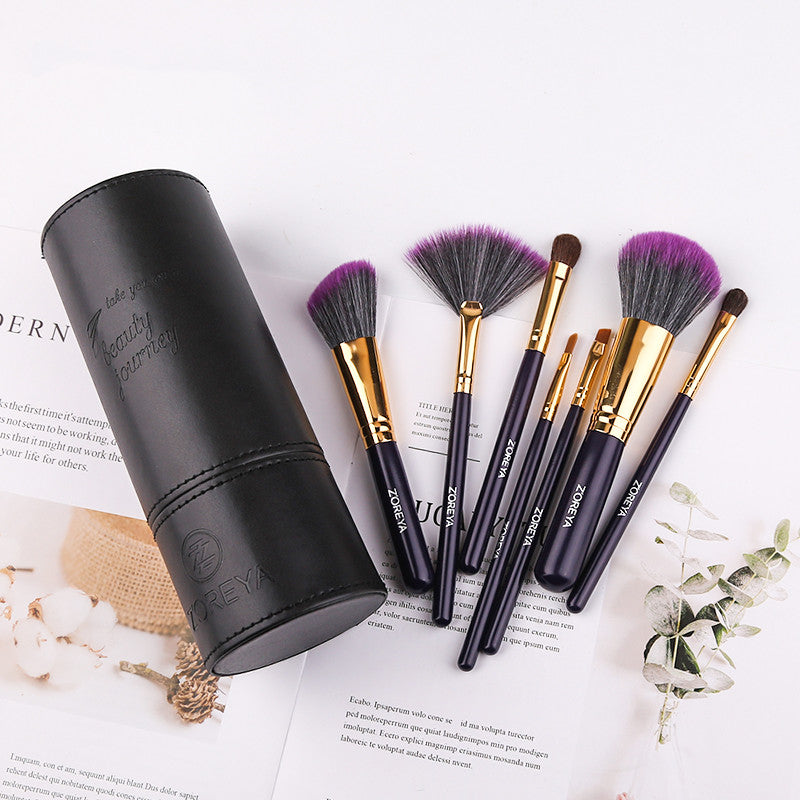 Retractable Travel Makeup Brush – Soft Fibre, Aluminium Handle