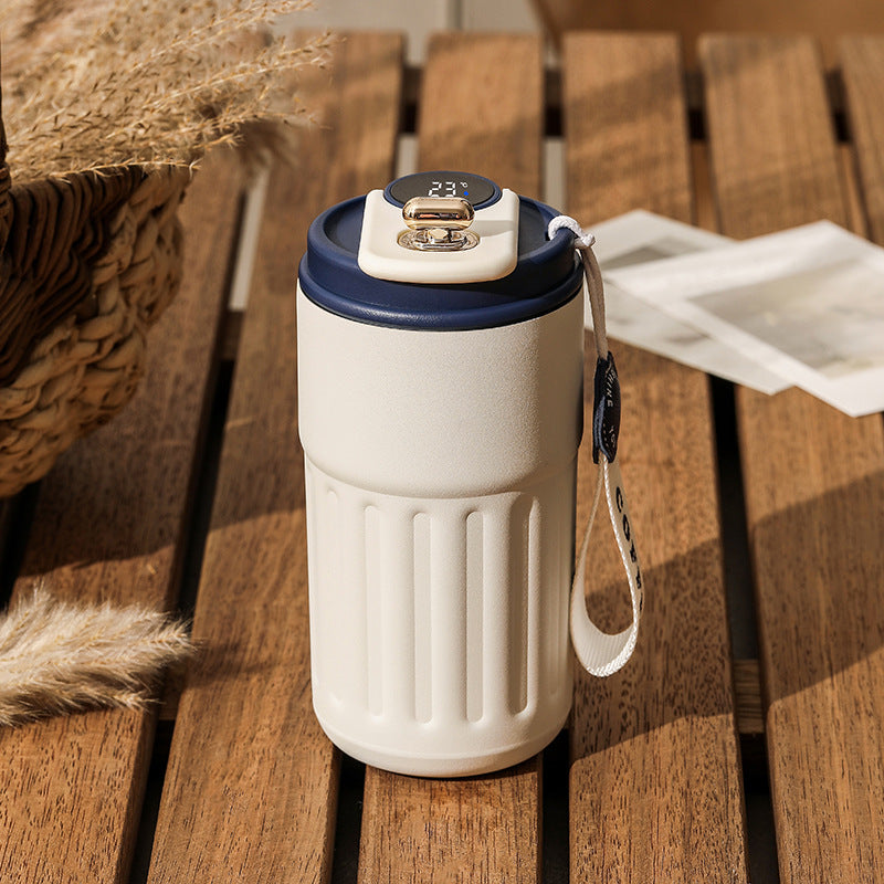 Smart Digital Insulated Tumbler — 316 Stainless Steel Vacuum Flask, 450ml